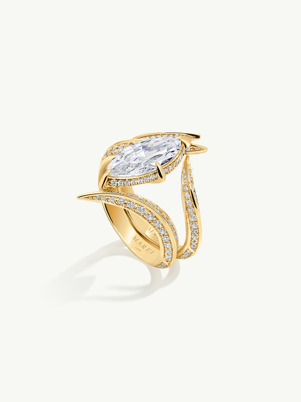 Rose Gold Marquise Diamond Ring#diamond #gold #marquise #ring #rose |  Wedding jewelry, Diamond rings design, Gold rings fashion