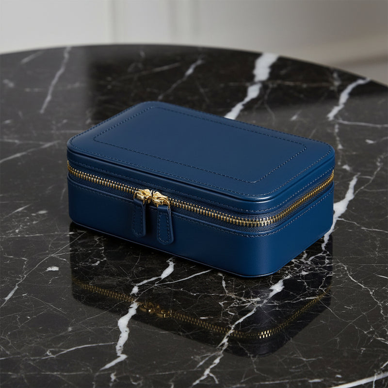 Sophia Jewelry Zip Case, Indigo