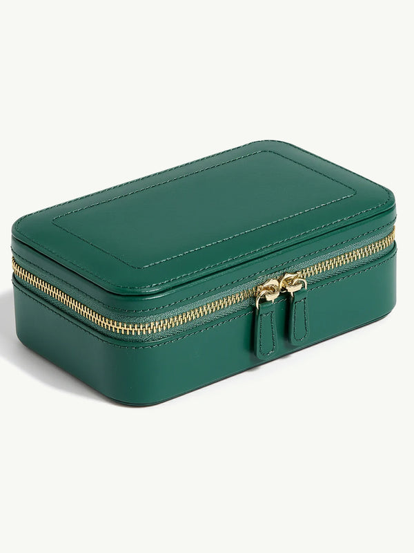 Sophia Jewelry Zip Case, Forest Green