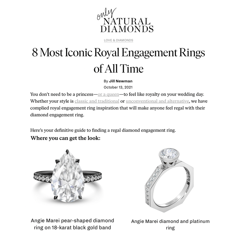 Octavian Brilliant Round-Cut White Diamond Engagement Ring In 18K Yellow Gold