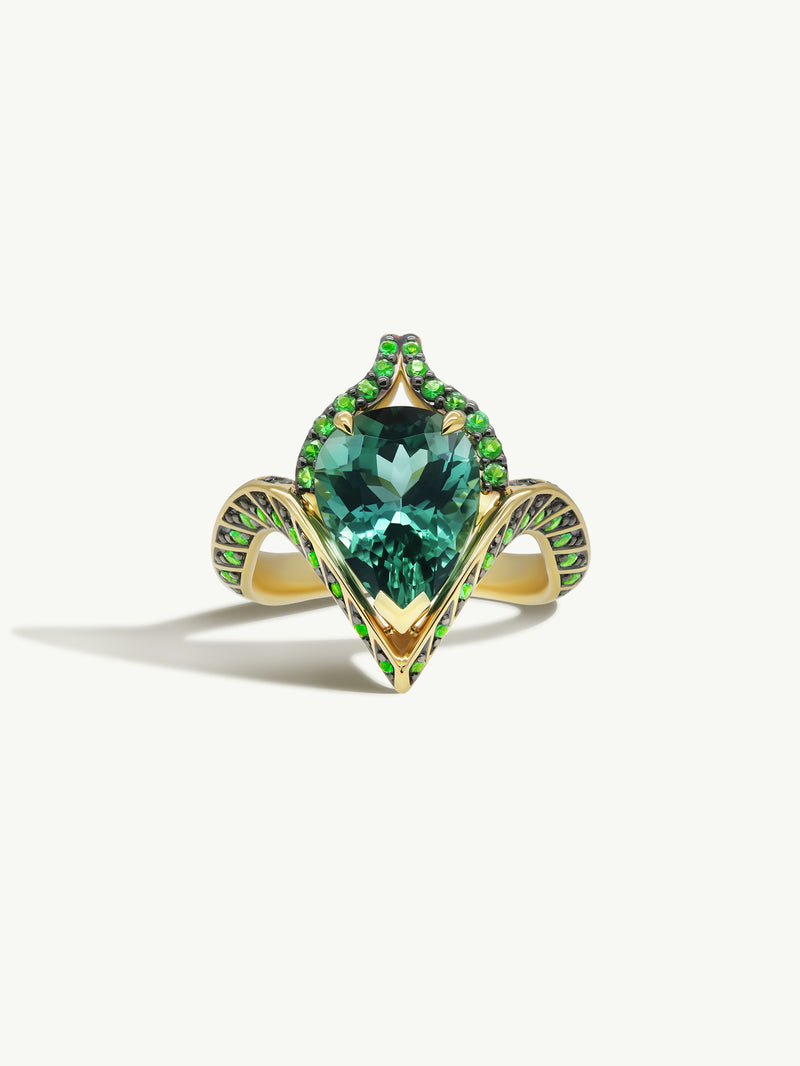 Le Vian Natural Tsavorite Ring 1/3 ct tw Diamonds 18K Vanilla Gold | Jared