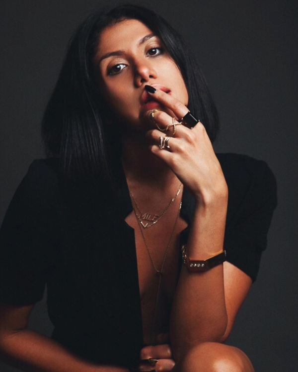 Archive – 'MILF’ (Mother I’ll Love Forever) Pendant Necklace in 14K Rose Gold, Sample