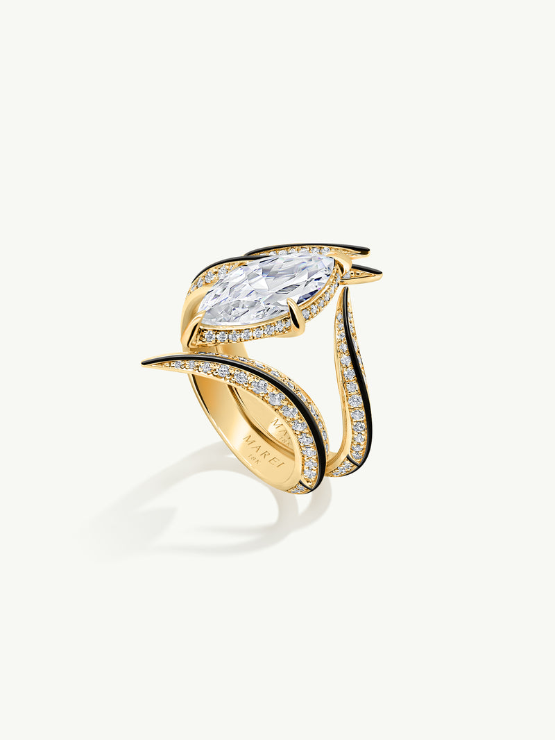 Three Row Diamond Ring For Men | Radiant Bay