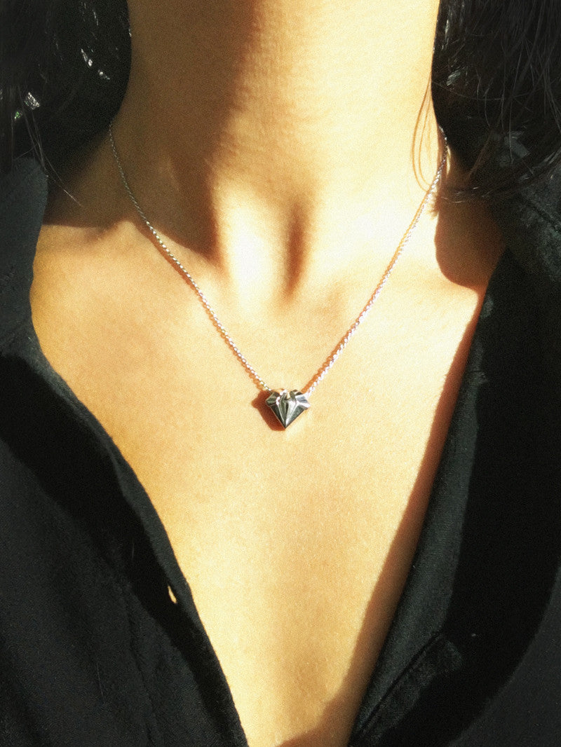 Alexandria Pendant Necklace In Platinum, 13mm